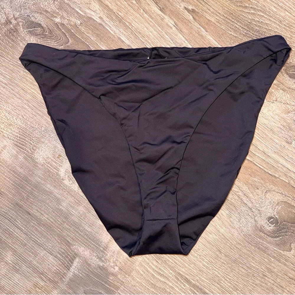 Good American bikini set show curve top better bottom black S/M (1/2) - Picture 11 of 15